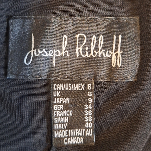 Joseph Ribkoff Black and Silver Sparkle Dress - Picture 2 of 10